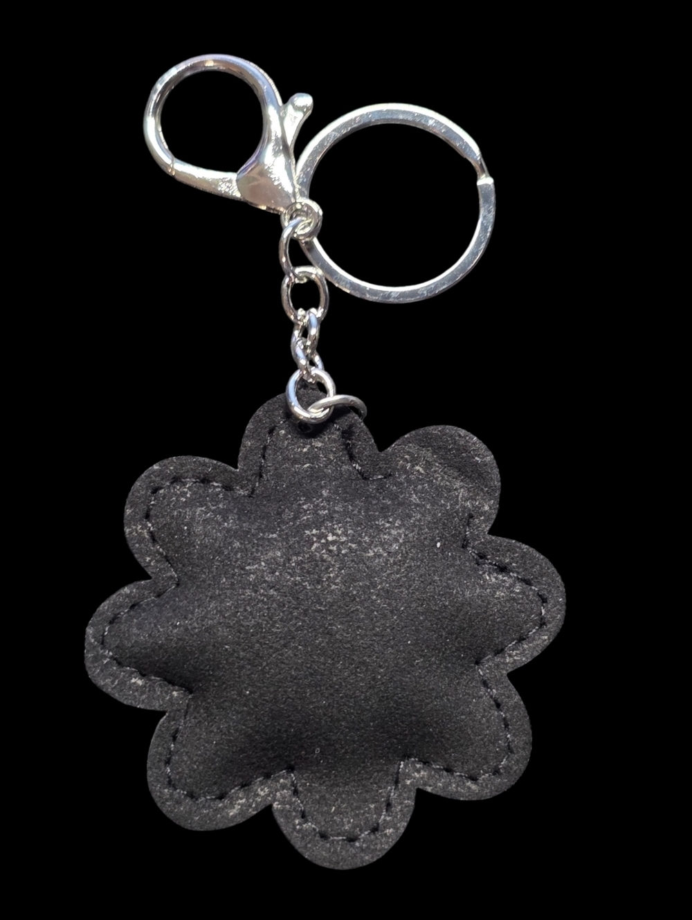 Smiley Flower Rhinestone Bag Charm Keychain - Picture 2 of 2